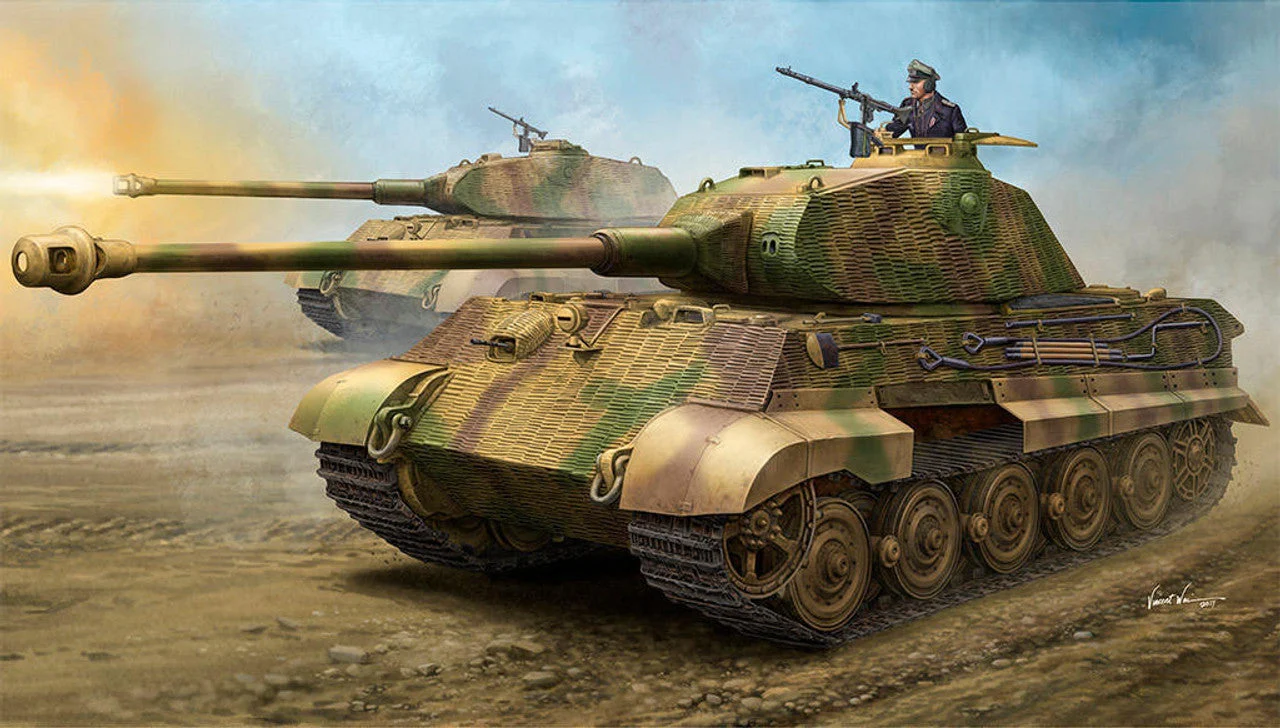 Hobby Boss 1/35 Hobby Boss German Sd.Kfz.182 King Tiger Porsche Turret with Zimmerit
