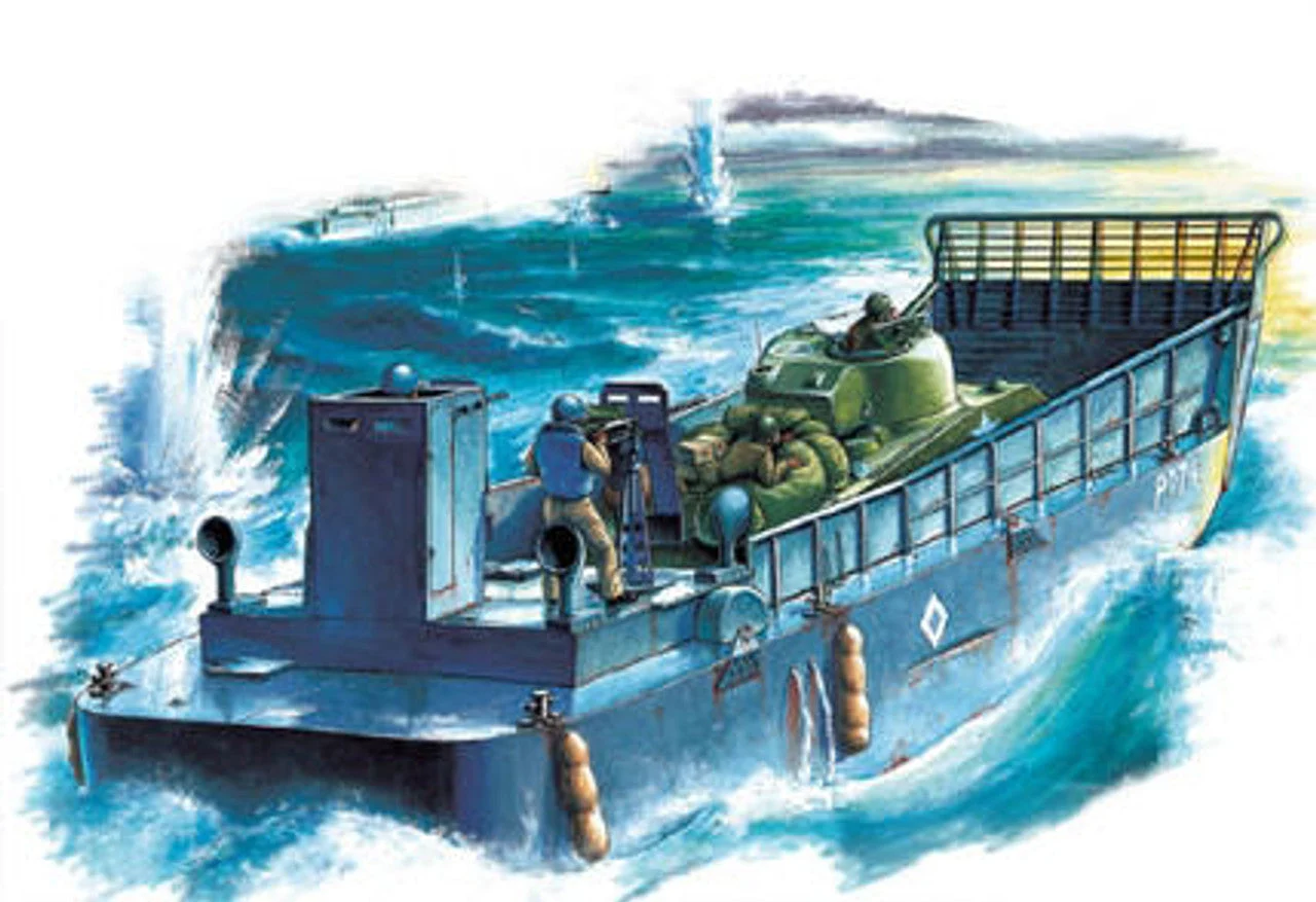 Hobby Boss 1/48 Hobby Boss WWII LCM 3 Vehicle USN Vehicle Landing Craft - HY84817