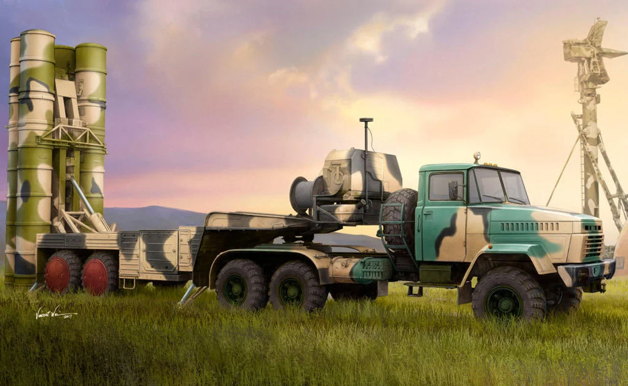 Hobby Boss 1/35 Hobby Boss Russian KrAZ-260B Tractor with 5P85TE TEL S-300PMU