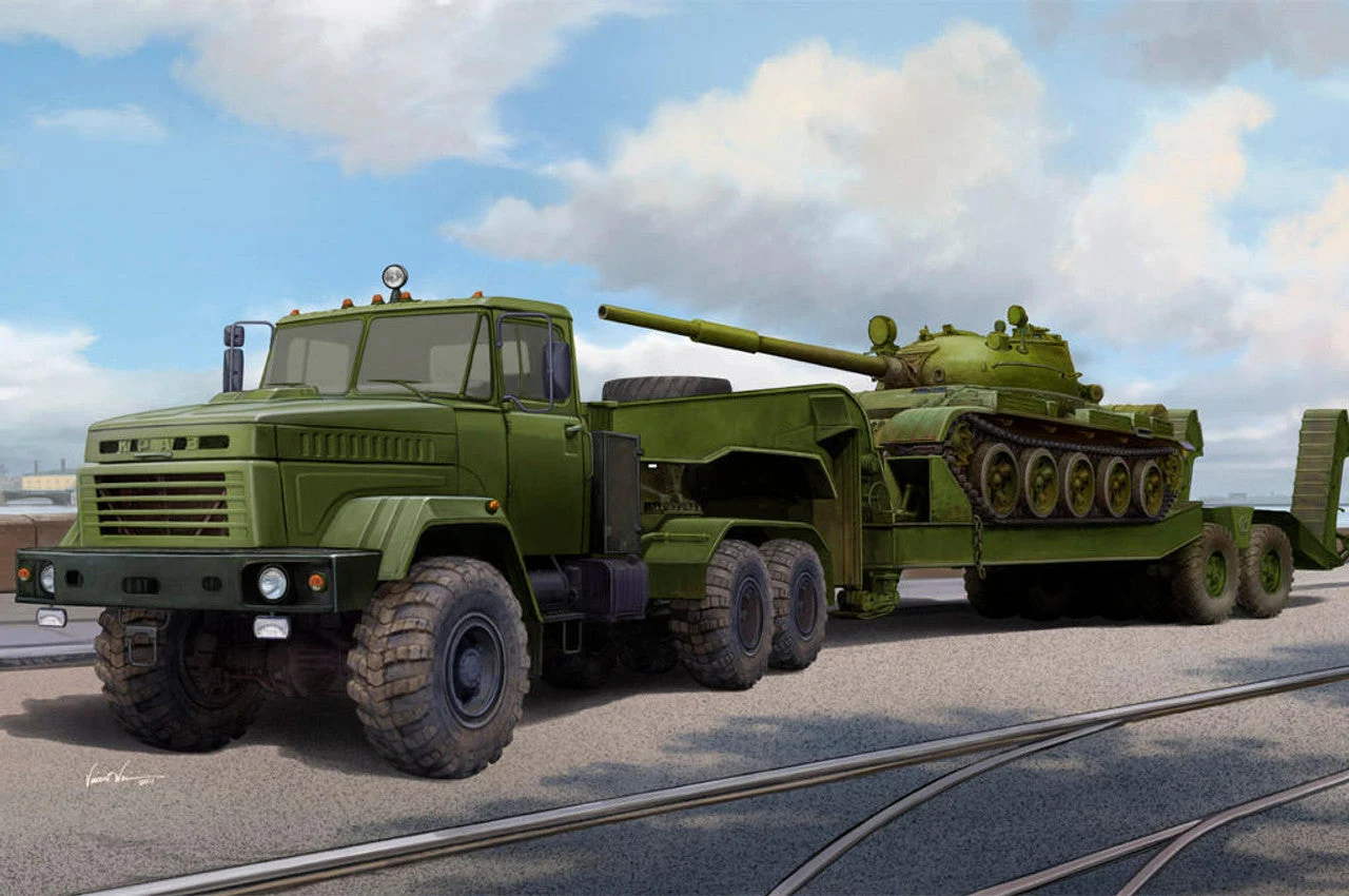 Hobby Boss 1/35 Hobby Boss Ukraine KrAZ-6446 Tractor with MAZ/ChMZAP-5247G semitrailer