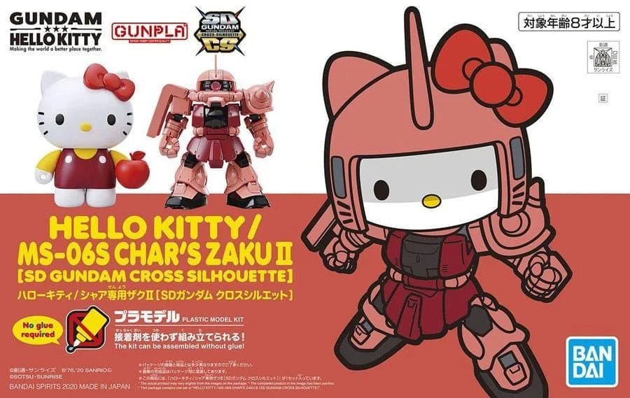 Hello Kitty x SD Gundam Cross Silhouette MS-06S Char's Zaku II