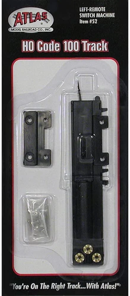 HO Atlas Code 100 Remote Left-Hand Switch Machine 52