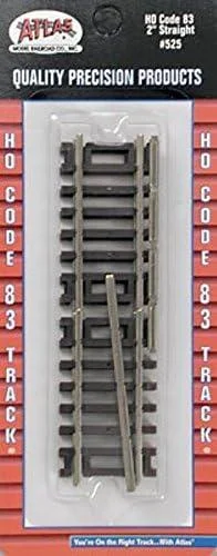 HO Atlas Code 83 2" STRAIGHT SECTION - 4/UNIT 525