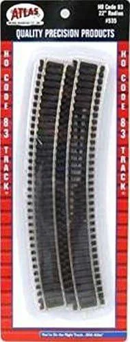 HO Atlas Code 83 22" RADIUS SECTION - 6/UNIT 535