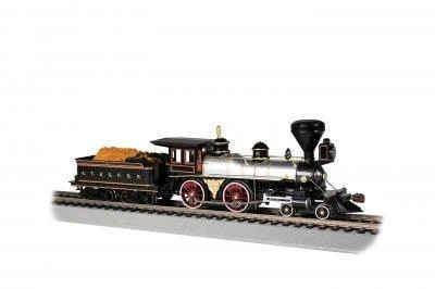 HO Bachmann 4-4-0 American Santa Fe with Wood Load #91 - 51007