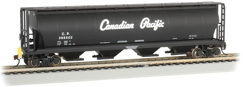 HO Bachmann 4-Bay Cylindrical Grain Hopper - Canadian Pacific 73804
