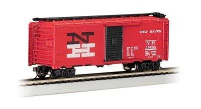 HO Bachmann 40' Box Car - New Haven #39285 (Red) 16015