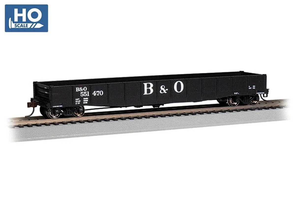 HO Bachmann 50'6" Drop End Gondola - Baltimore & Ohio #551470 - 74802