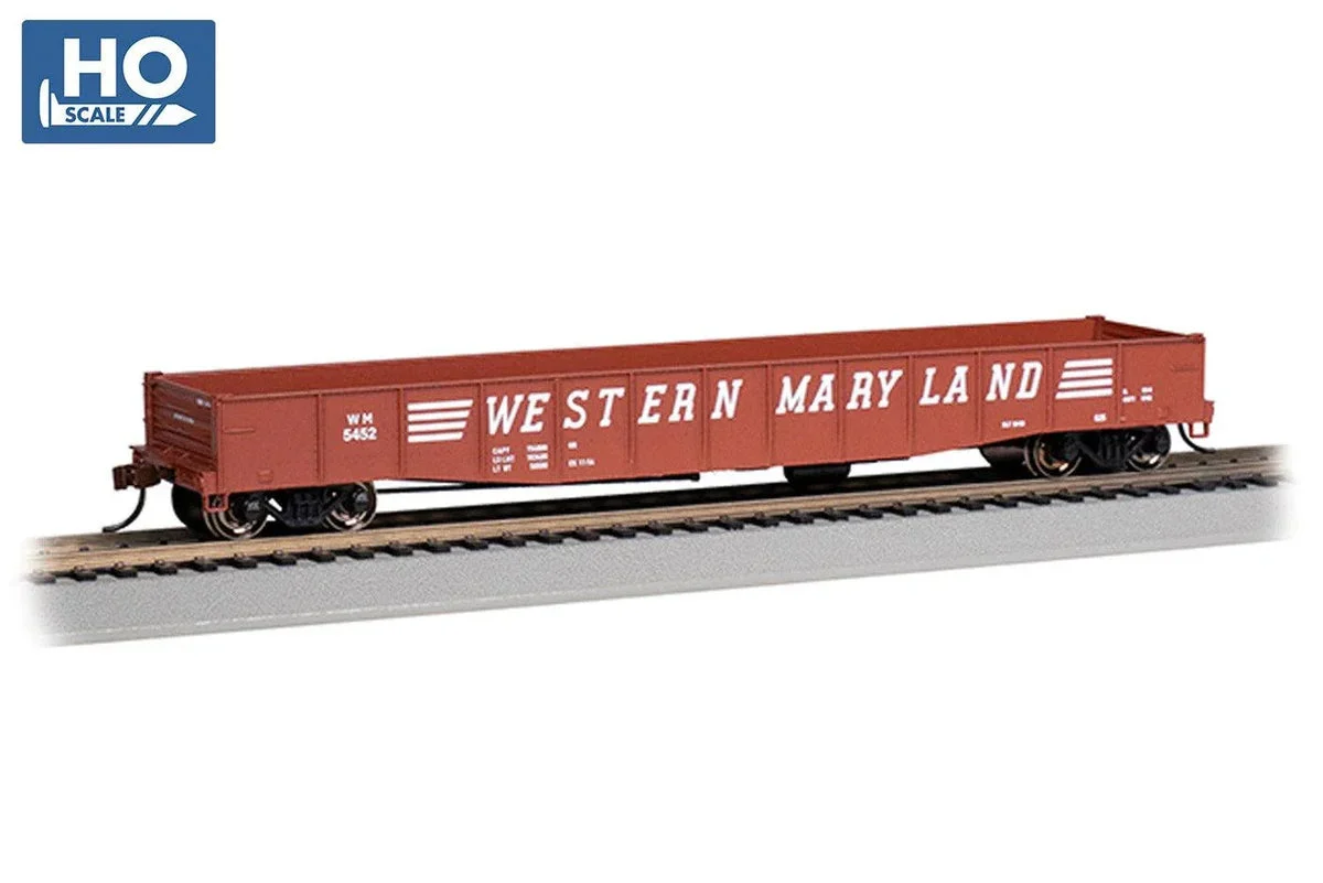 HO Bachmann 50'6" Drop End Gondola - Western Maryland #5452 - 74804