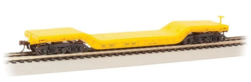 HO Bachmann 52' Center-Depressed Flat Car - Frisco #3900 - 18343