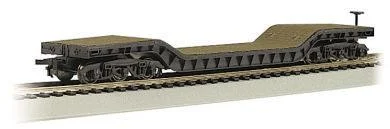 HO Bachmann 52' Center-Depressed Flat Car - With No Load 18349