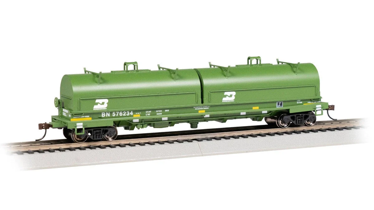 HO Bachmann 55' Steel Coil Car - Burlington Northern #576234 (w/Load) 71406