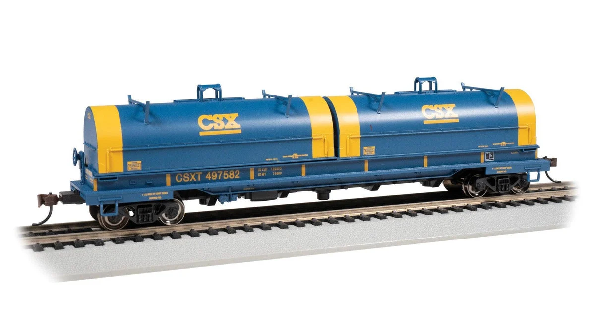 HO Bachmann 55' Steel Coil Car - CSX #497582 (w/Load) 71402