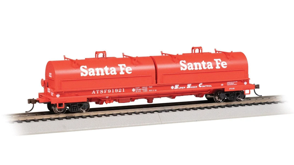 HO Bachmann 55' Steel Coil Car - Santa Fe #91921 (w/Load) 71405