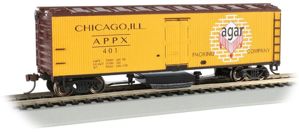 HO Bachmann Agar Packing Co. - Track Cleaning 40' Wood-Side Reefer 16331