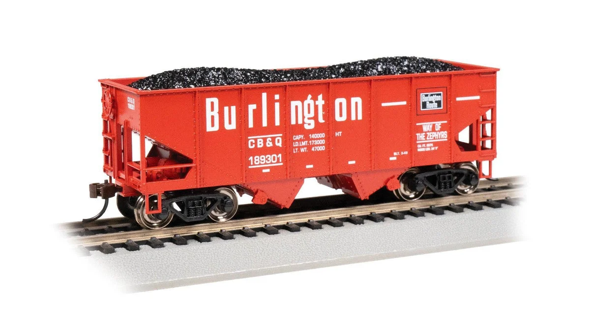 HO Bachmann Burlington #189301 - USRA 55 Ton Outside Braced Hopper 19518