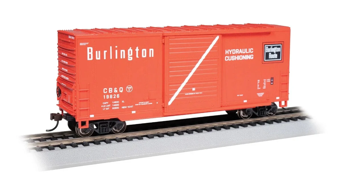 HO Bachmann Burlington #19826 40' Hi-Cube Boxcar 18206
