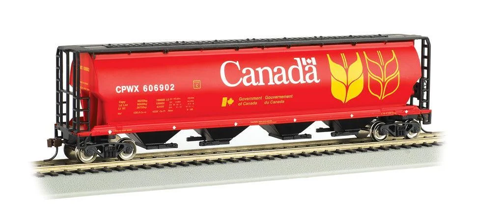 HO Bachmann Canada Grain - 4 Bay Cylindrical Grain Hopper 19131
