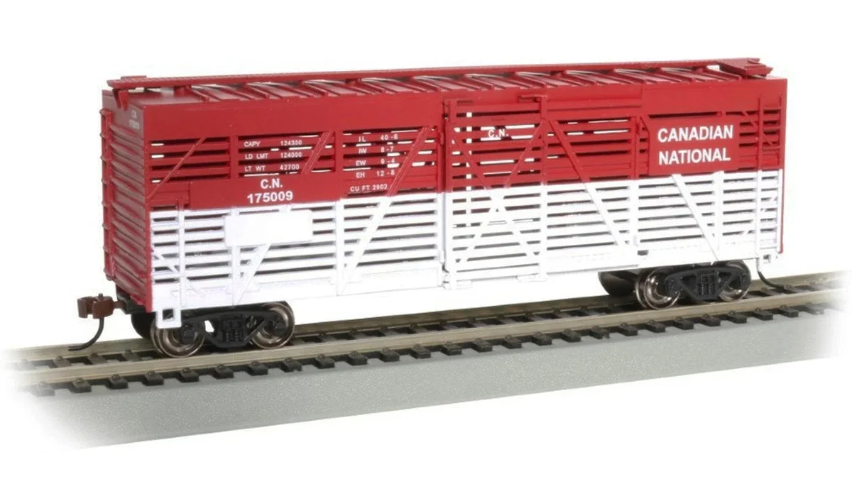 HO Bachmann Canadian National #175009 - 40' Stock Car 18521