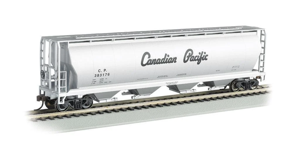 HO Bachmann Canadian Pacific - 4 Bay Cylindrical Grain Hopper 19142