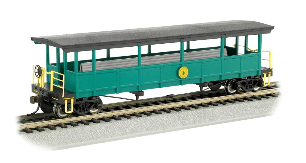 HO Bachmann Cass Scenic Railroad - Open-Sided Excursion Car 17445