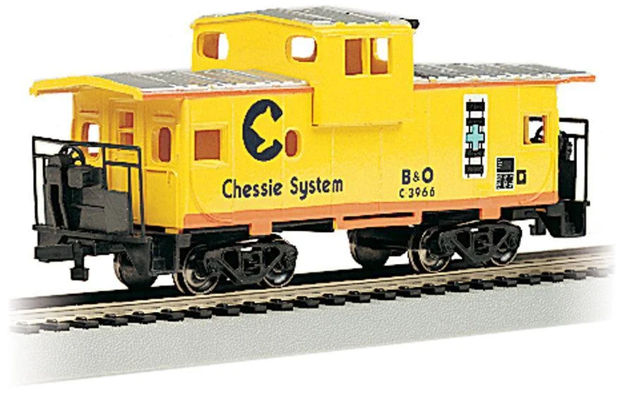 HO Bachmann Chessie - Yellow - 36' Wide-Vision Caboose 17709