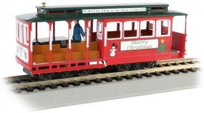 HO Bachmann Christmas- Cable Car with Grip Man 60535