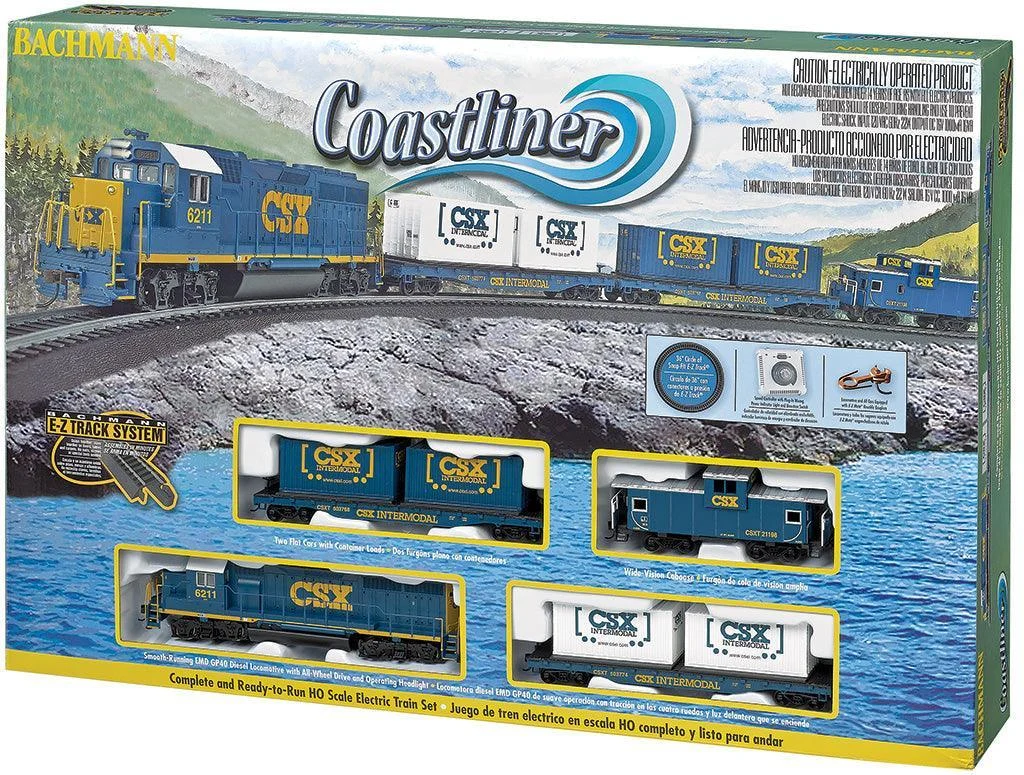 HO Bachmann Coastliner Train Set 734 - Bachmann Trains