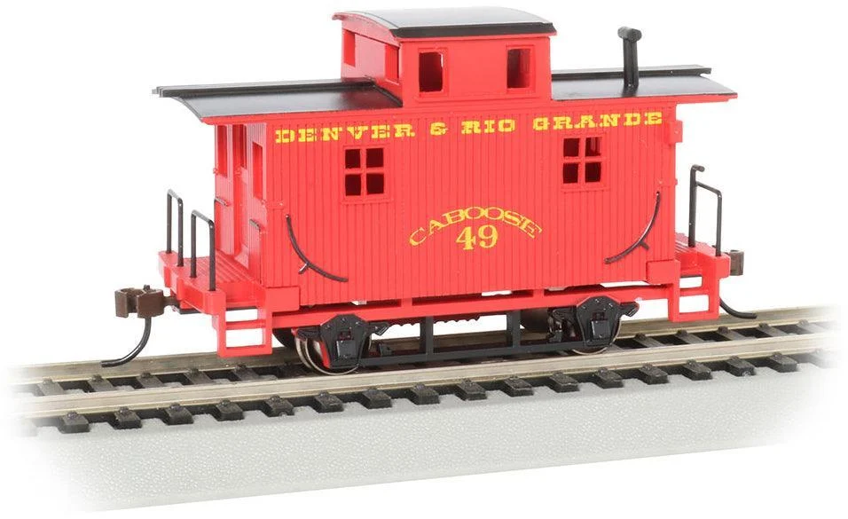 HO Bachmann Denver & Rio Grande - Old Time Bobber Caboose 18407