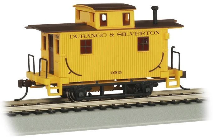 HO Bachmann Durango & Silverton (Yellow) - Old Time Bobber Caboose 18403