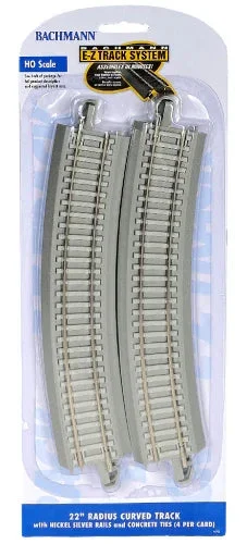 HO Bachmann E-Z NS 22" Radius Curved with Concrete Ties 44703