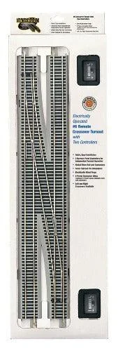 HO Bachmann E-Z NS #6 Remote Crossover Turnout - Left 44575