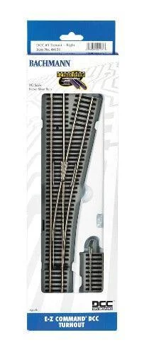 HO Bachmann E-Z NS Command DCC #5 Turnout - Right 44133