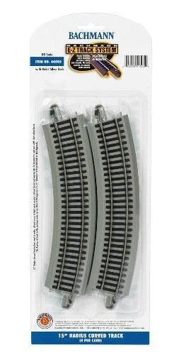 HO Bachmann E-Z NS Track 15" Radius Curved 44505