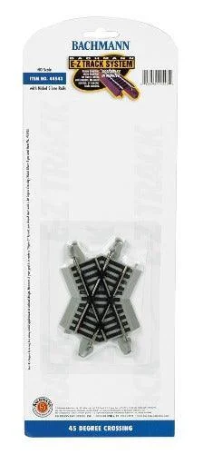 HO Bachmann E-Z NS Track 45 Degree Crossing 44543
