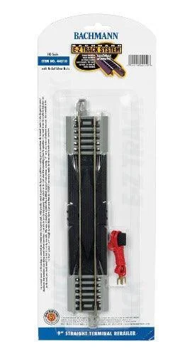 HO Bachmann E-Z NS Track 9" Straight Terminal Rerailer with Wire 44510