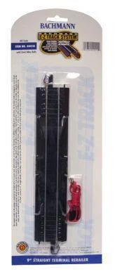 HO Bachmann E-Z SA Track 9" Straight Terminal Rerailer with Wire 44410