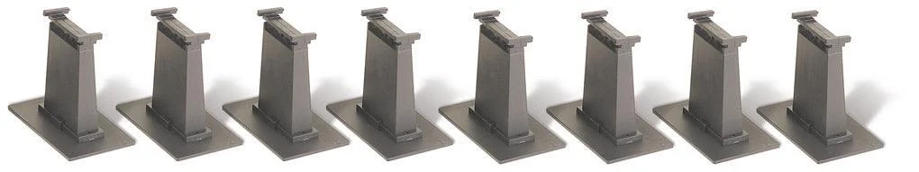 HO Bachmann E-Z Track 8-Piece Tall Pier Set 44472