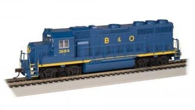HO Bachmann EMD GP40 - Baltimore & Ohio #3684 - 66308