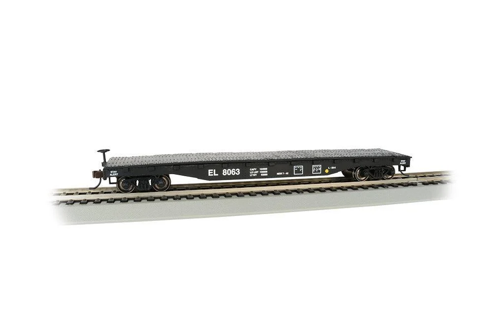 HO Bachmann Erie Lackawanna #8063 - 52' Flat Car 17304