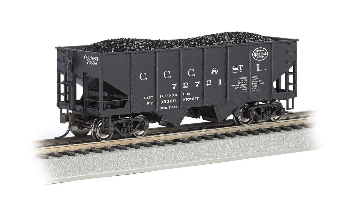HO Bachmann New York Central #72721 - USRA 55 Ton Outside Braced Hopper 19517