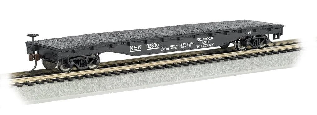 HO Bachmann Norfolk & Western - 52' Flat Car 17342
