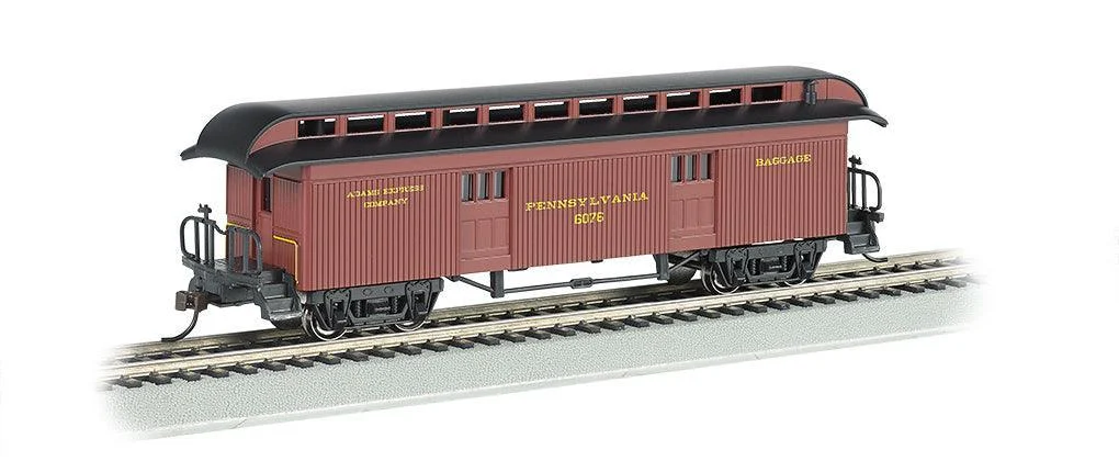 HO Bachmann Pennsylvania RR - Baggage (1860-80 Era) 15302