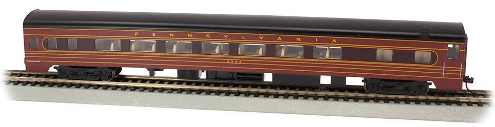 HO Bachmann PRR #4244 - Fleet of Modernism - 85' Smooth Side Coach w/Lighted Interior 14211