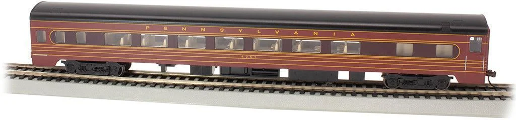 HO Bachmann PRR #4251 - Fleet of Modernism - 85' Smooth Side Coach w/Lighted Interior 14212