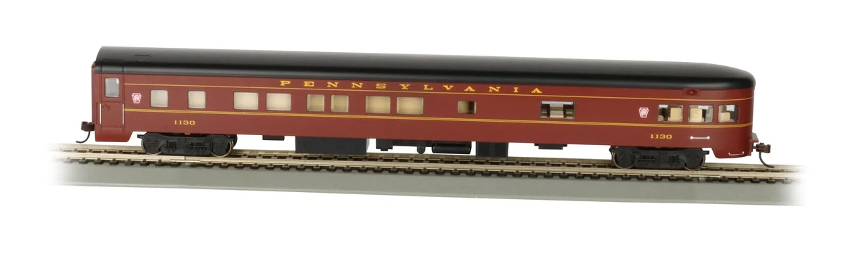 HO Bachmann PRR Smooth-Side Observation Car #1135 w/Lighted Interior 14311