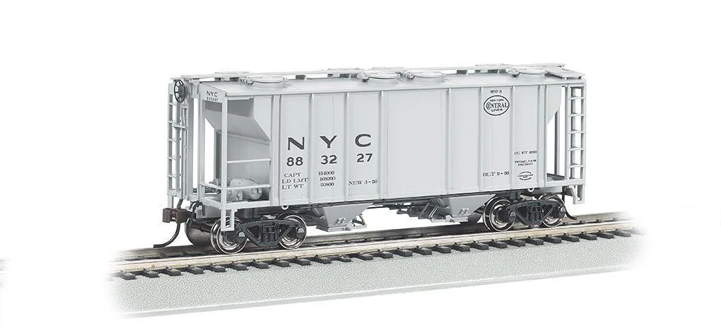 HO Bachmann PS-2 Two-Bay Covered Hopper - New York Central 73504