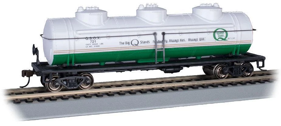 HO Bachmann Quaker State #721 - 40' 3-Dome Tank 17110