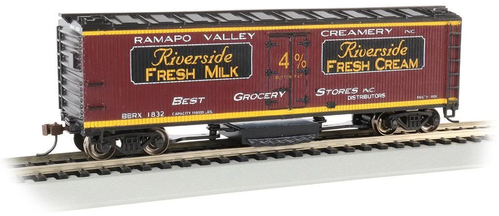 HO Bachmann Ramapo Valley - Track Cleaning 40' Wood-Side Reefer 16333