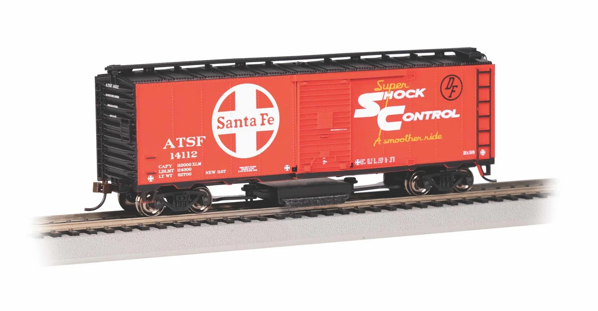 HO Bachmann Santa Fe #14112 - Track Cleaning 40' Boxcar 16324